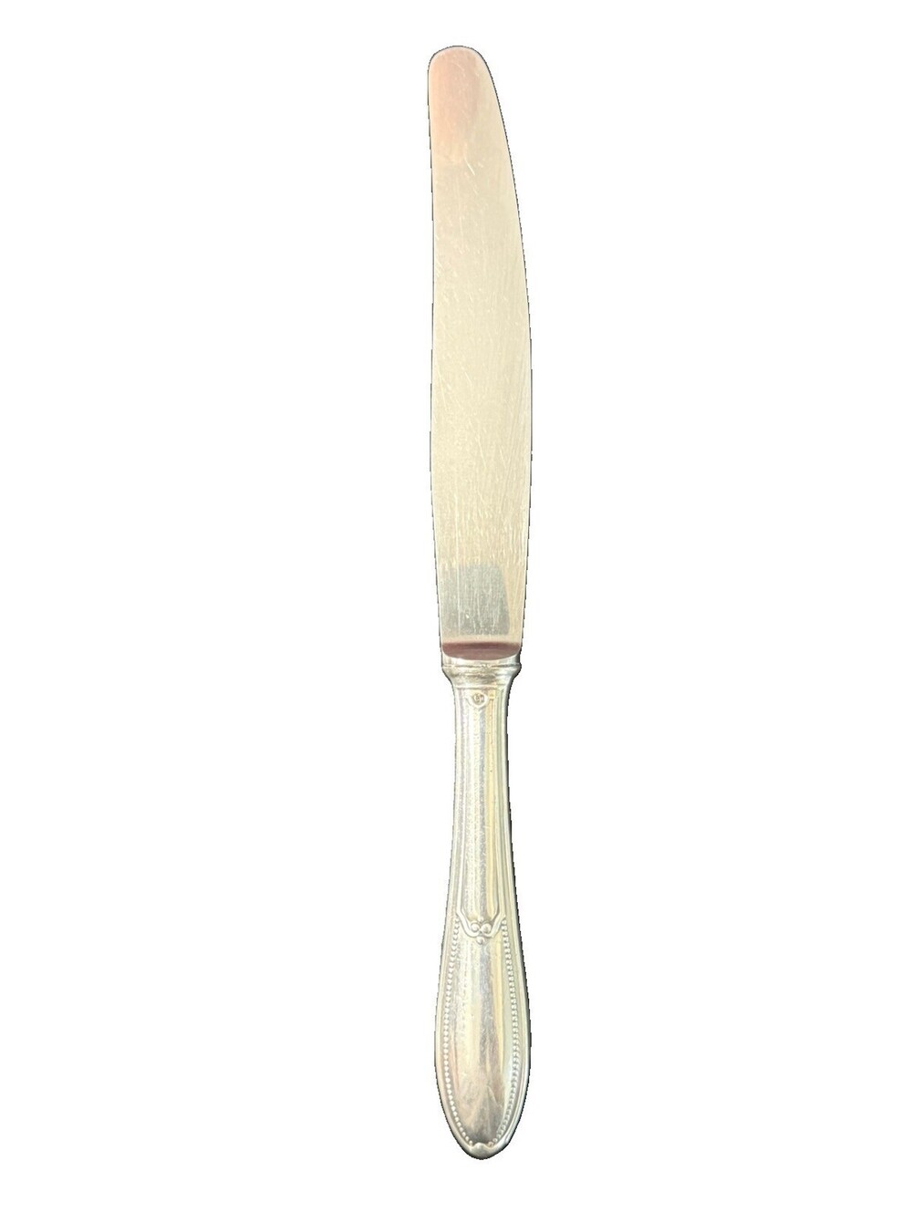 Vintage German 90 Silverplate Dinner Knife 10” Rostfrei Stainless Steel Blade